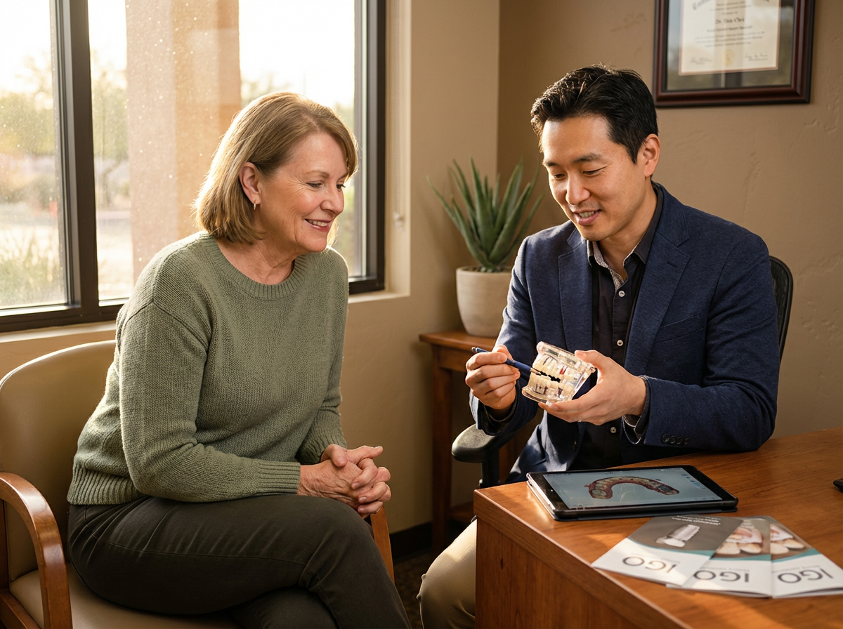 Patient enjoying life after all-on-4 dental implants at IGO Dental