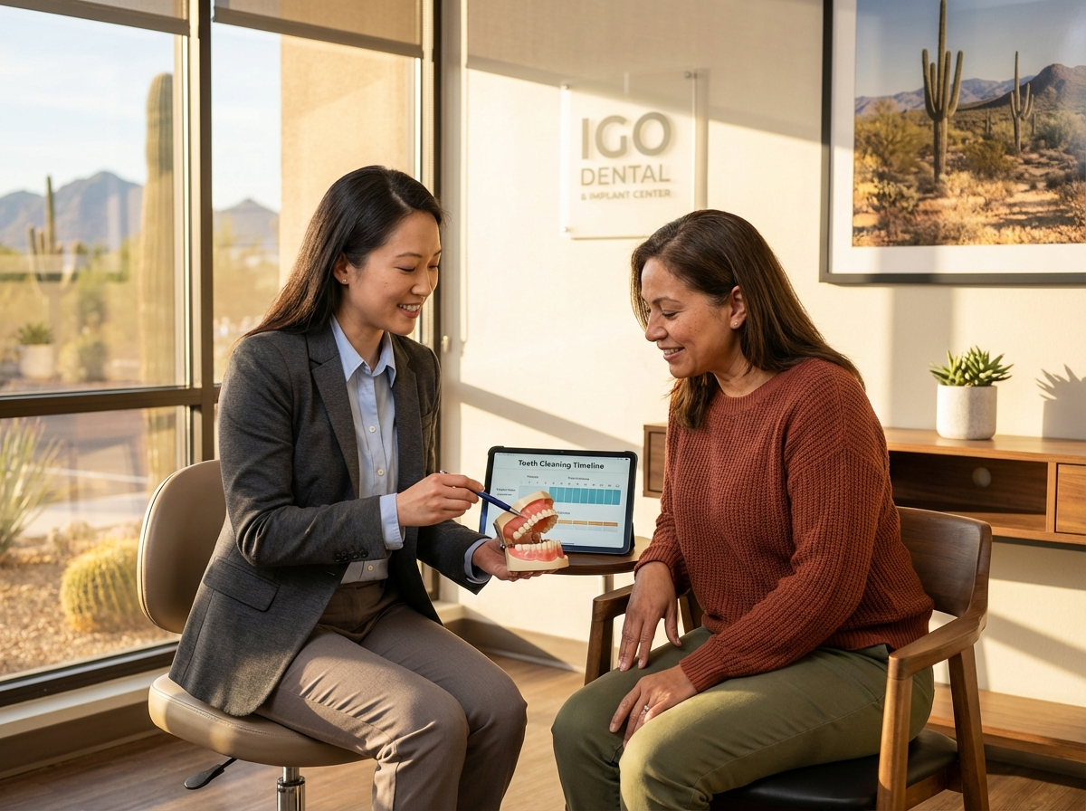 Patient enjoying life after teeth cleaning at IGO Dental