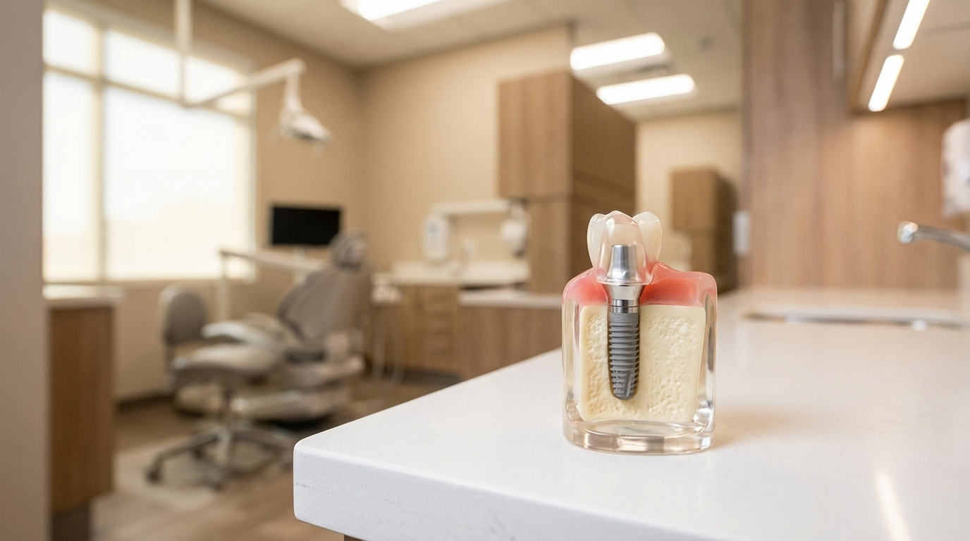 dental implants model at IGO Dental Tempe