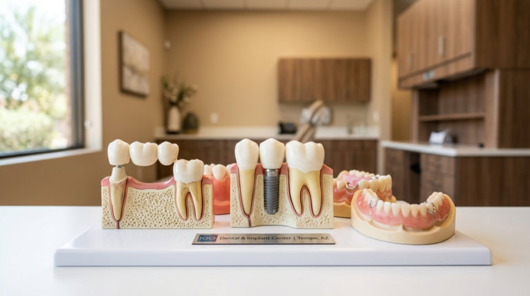 alternatives to dental implants model at IGO Dental Tempe