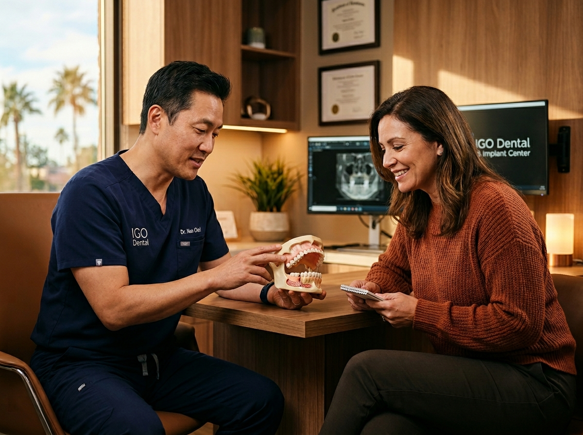 Patient enjoying life after bone grafting treatment at IGO Dental