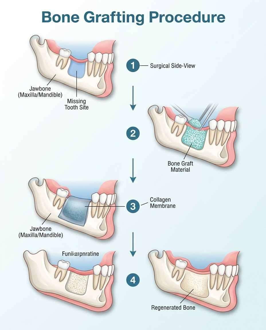 bone grafting procedure steps and pain management timeline