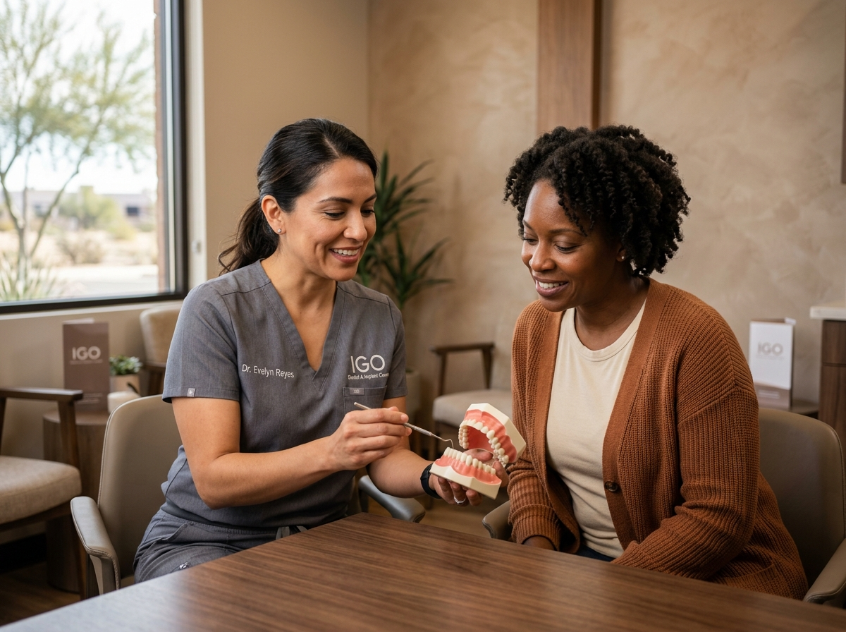 Patient enjoying life after tooth veneers at IGO Dental